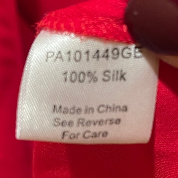 Parker Vibrant Red Blouse - Picture 5 of 5